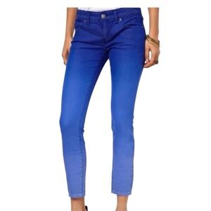 Free People Ombre Skinny Jeans Blue Size 29